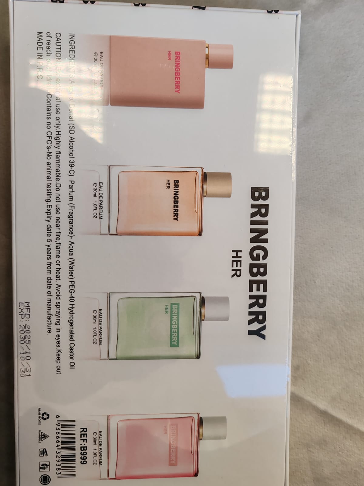 Bringberry Her Eau de Parfum Gift Set | 4x30ml Collection