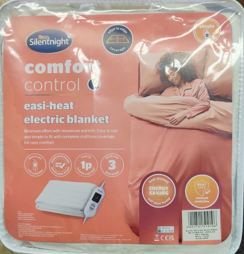 Silentnight Comfort Control Electric Blanket Single Bed