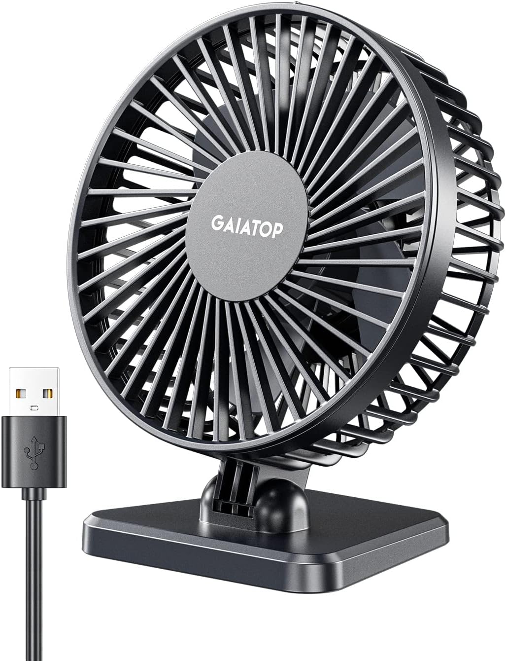 USB Desk Fan – Small Portable Quiet Desktop Fan