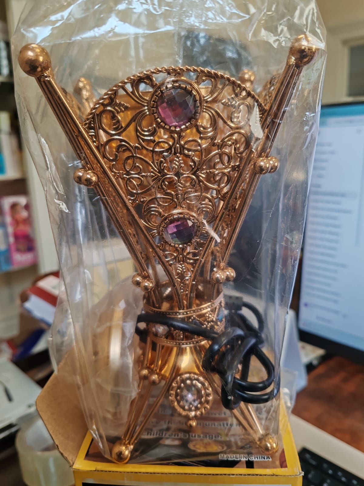 Electric Incense Burner – Middle Eastern Style Metal Censer Rose Gold