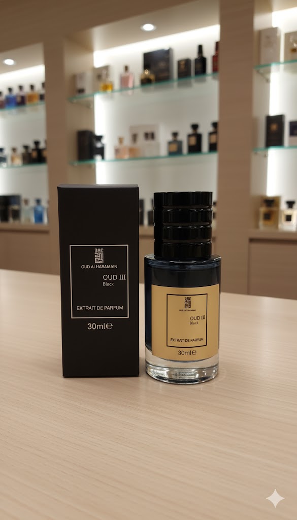 Oud III Black Extrait De Parfum 30ml by Oud Al Haramain | Intense Musk & Oud