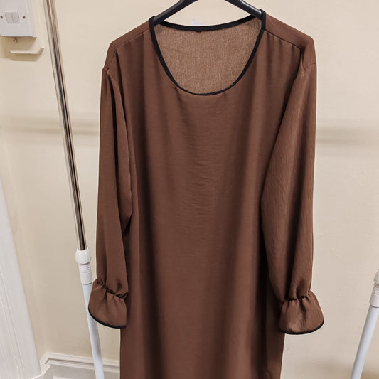 Chocolate Brown Modest Inner Dress