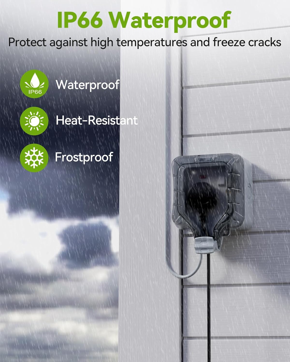 Outdoor Extension Lead Waterproof IP66