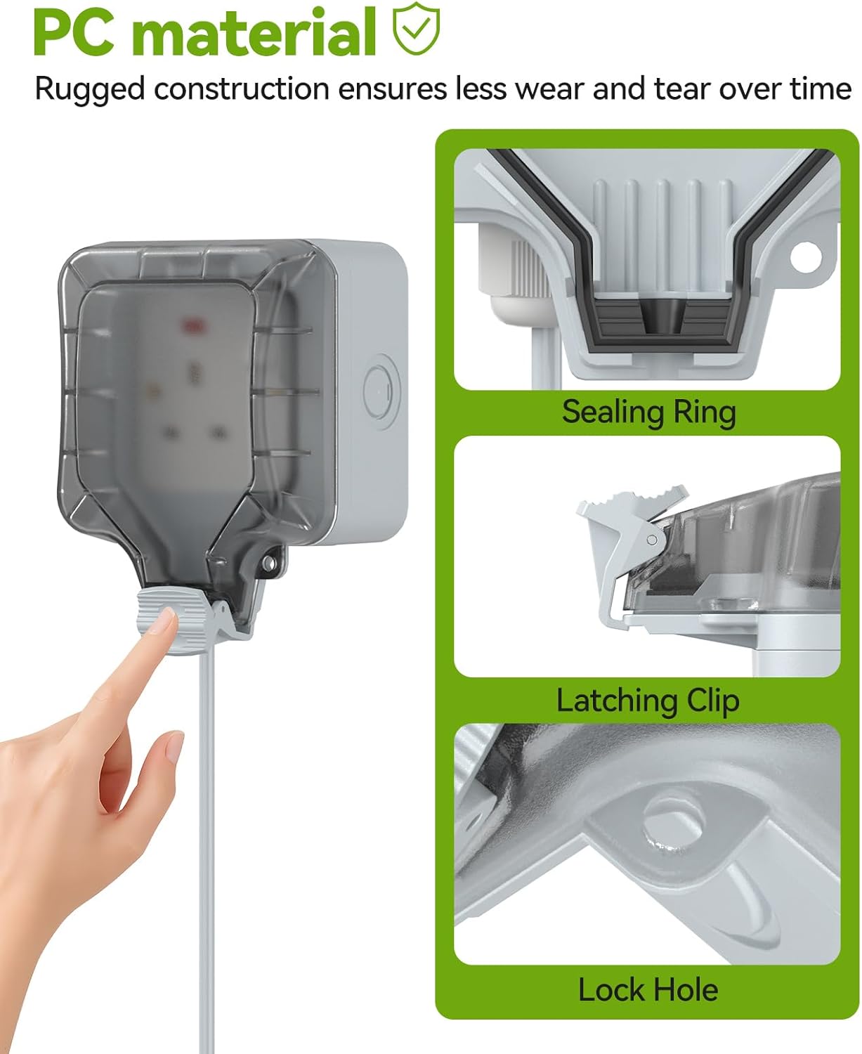 Outdoor Extension Lead Waterproof IP66