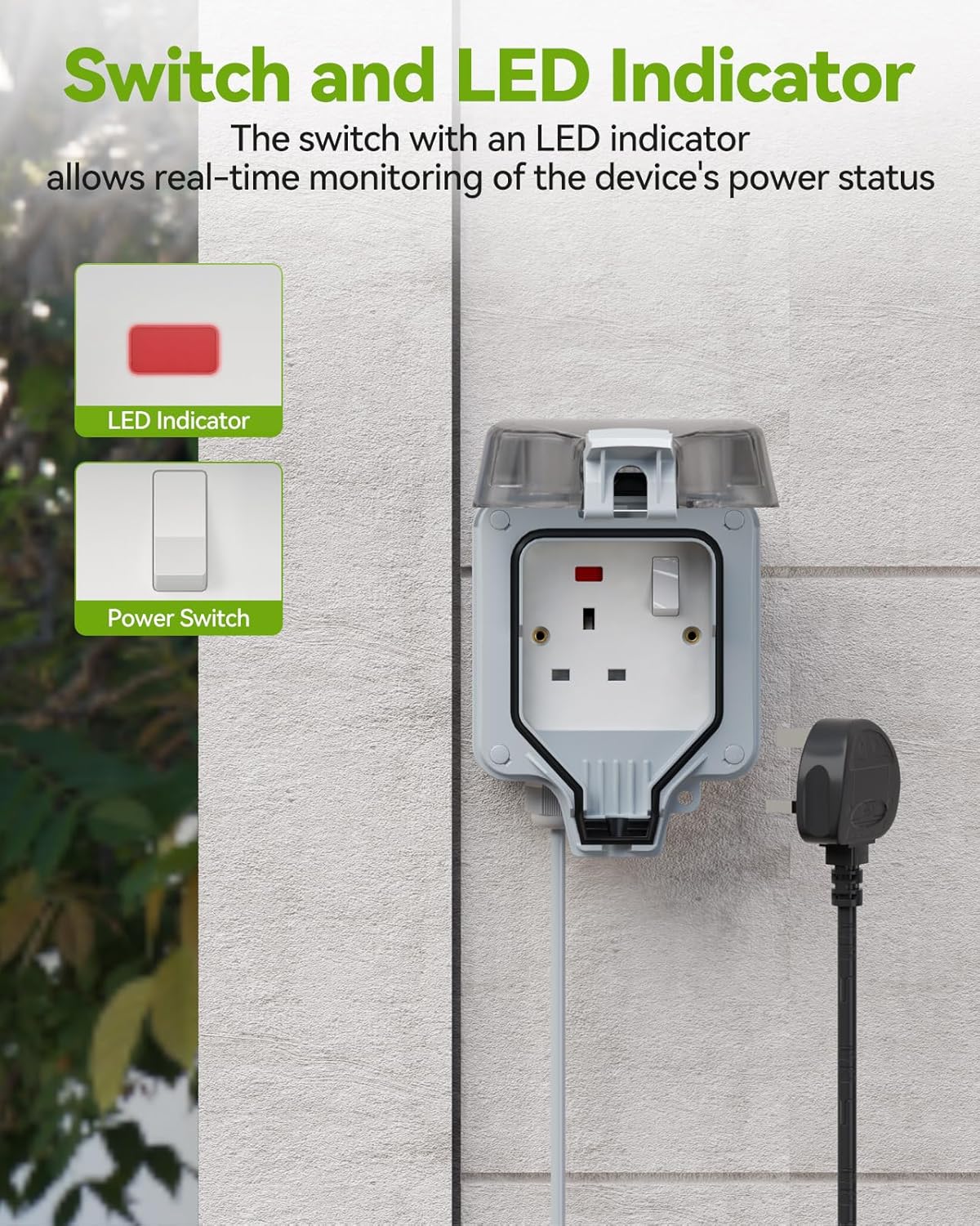 Outdoor Extension Lead Waterproof IP66