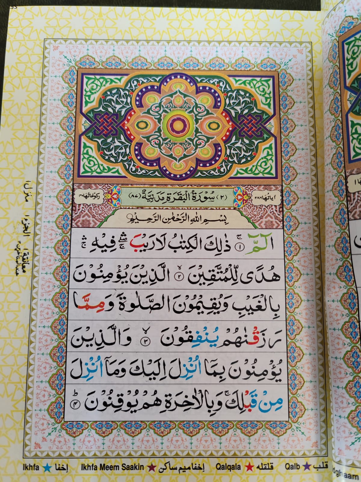 QURAN Color Coded Tajweed Quran Medium Travel Size – Premium Arabic Script.