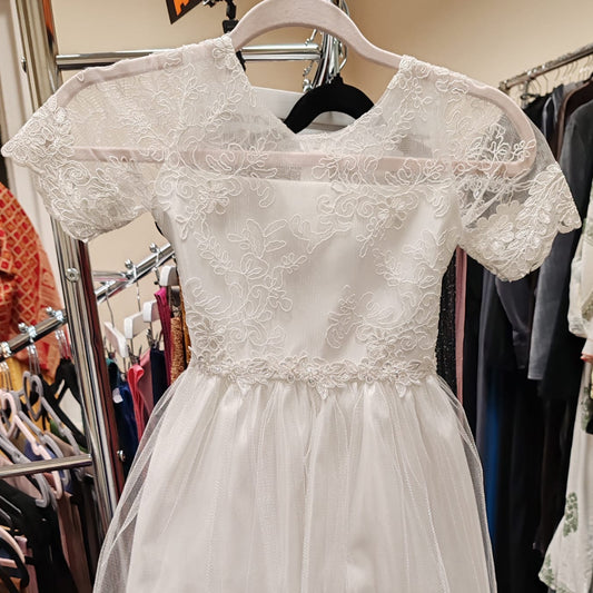 Girl party Dress, birthday, wedding, Elegant Lace and Tulle A-Line Flower