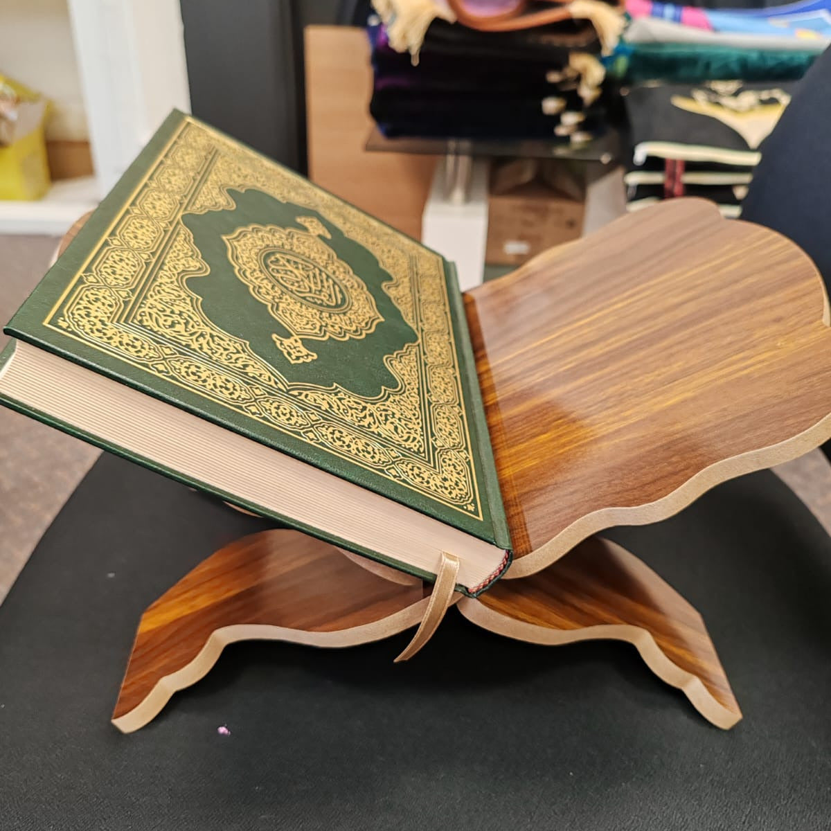 Rehal for Quran Handcrafted Wooden Rehal - Quran Book Stand (Medium Size)