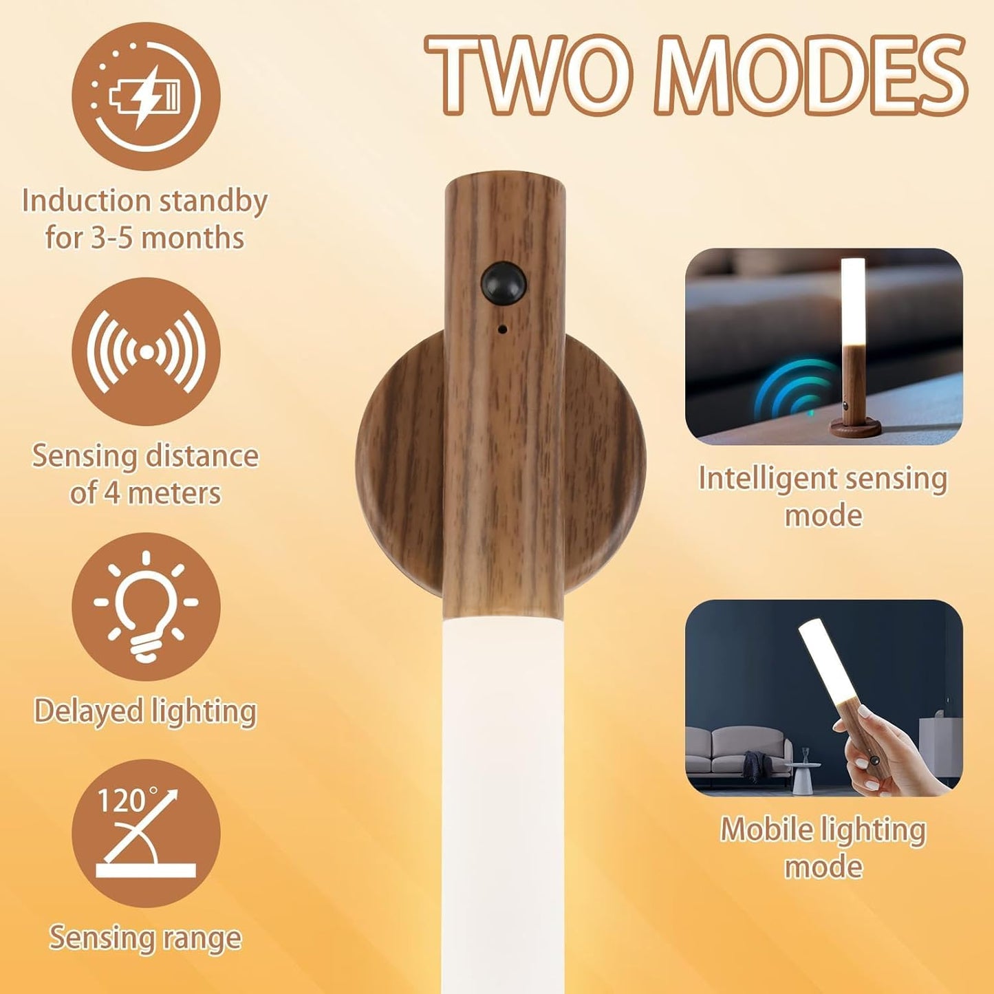 Wall Light USB Rechargeable Wireless Motion Sensor