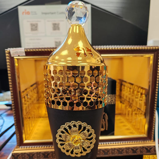 Luxury Golden Bakhoor Burner – Elegant Oud Incense Holder for Home Decor