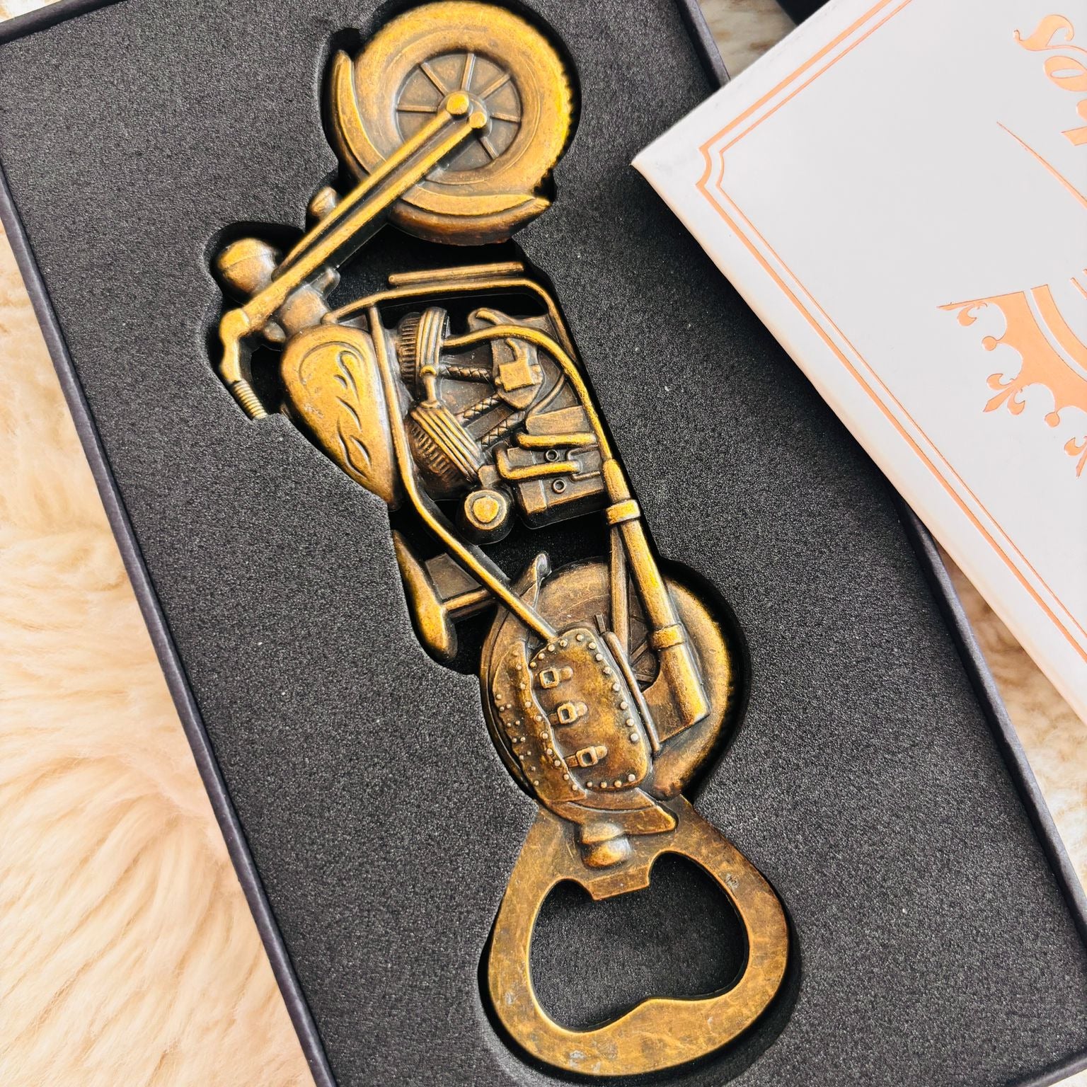 Motorcycle Bottle Opener – Vintage Zinc Alloy Beer Opener Gift for Men