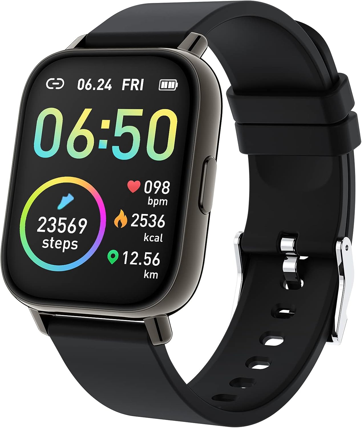 Smart Watch, Fitness Tracker 1.69" Touch Screen Fitness Watch with Heart Rate Sleep Monitor