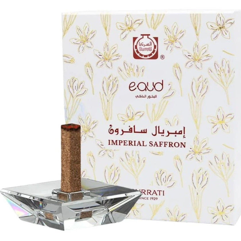Surrati E-Oud Sticks Imperial Saffron (75g) – Luxurious Arabic Incense