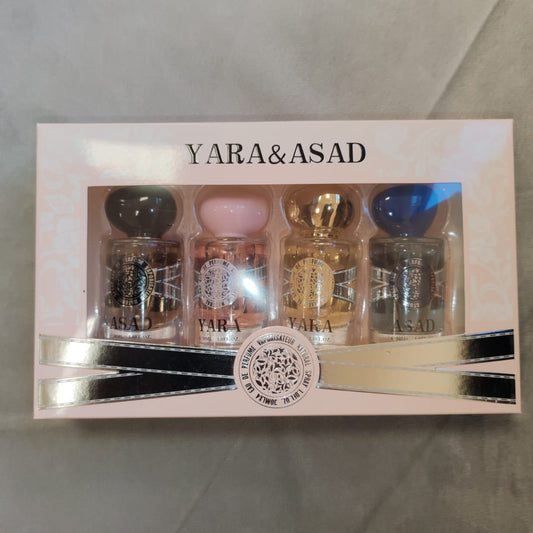 Yara & Asad 4-Piece Fragrance Luxury Gift Set - Premium Eau De Parfum Collection (4 x 30ml)