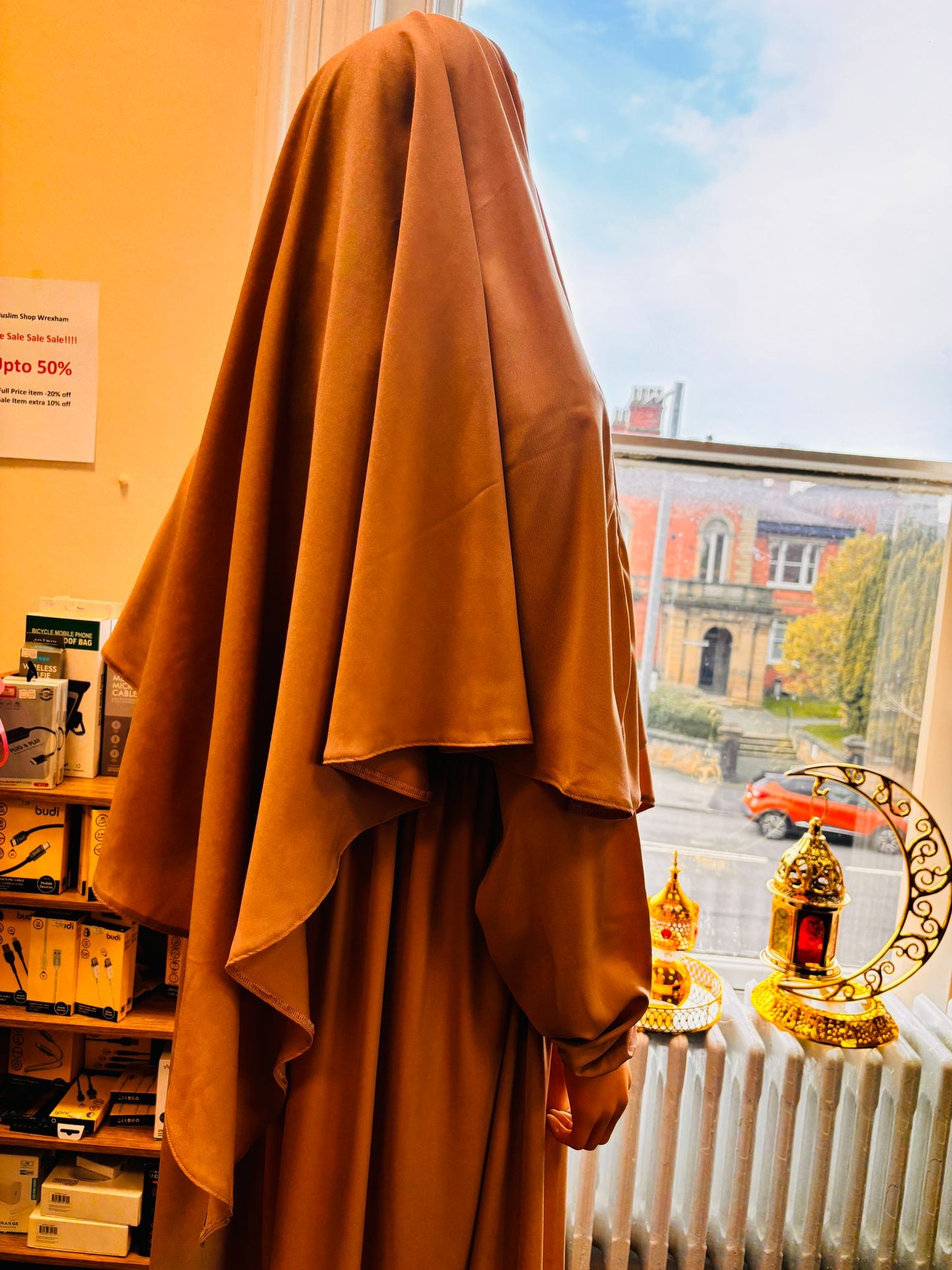 long wide abaya with khimar