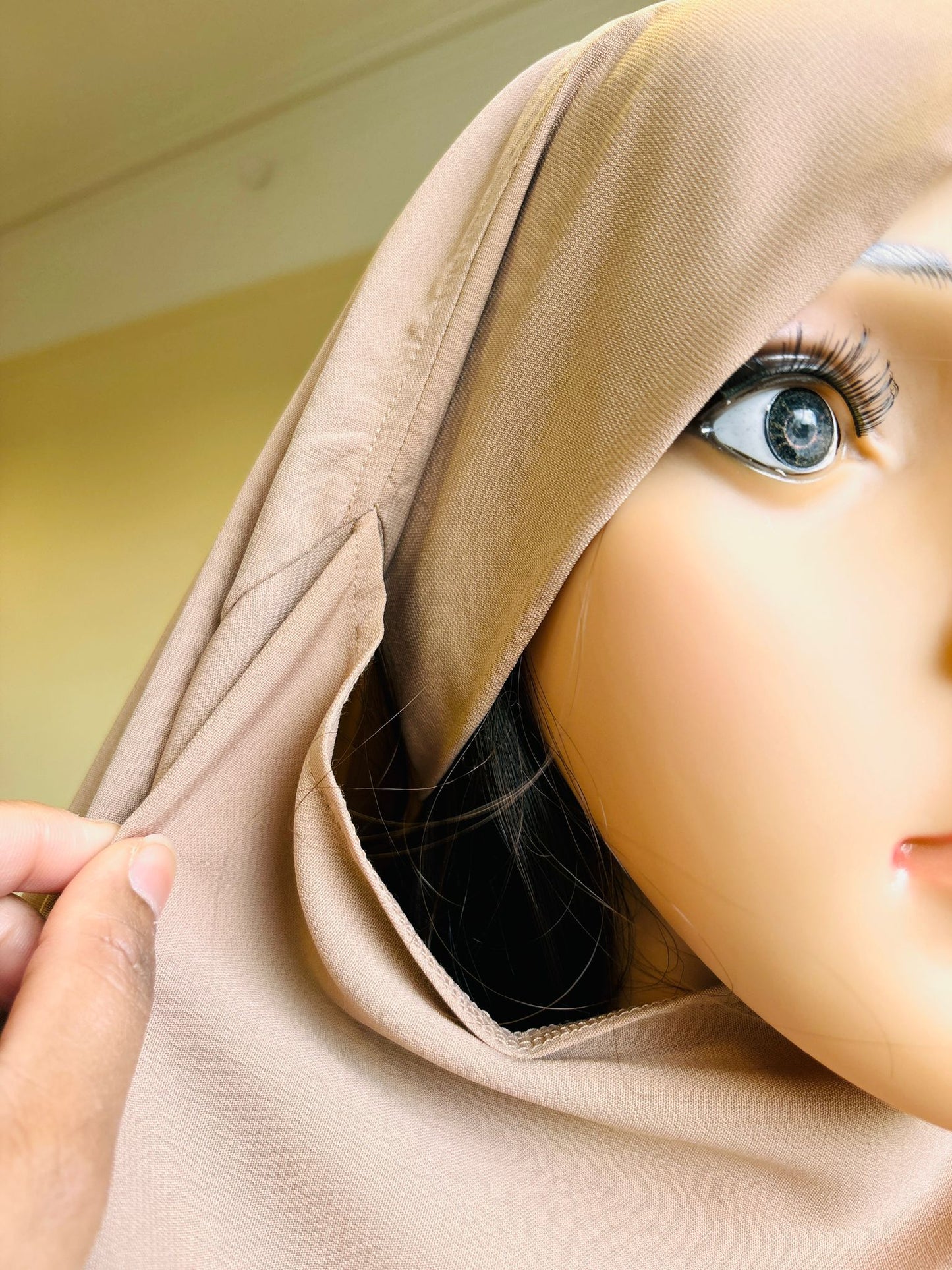 long wide abaya with khimar