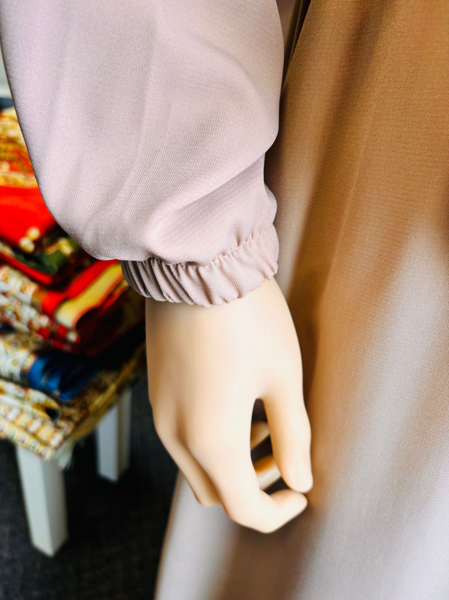 long wide abaya with khimar