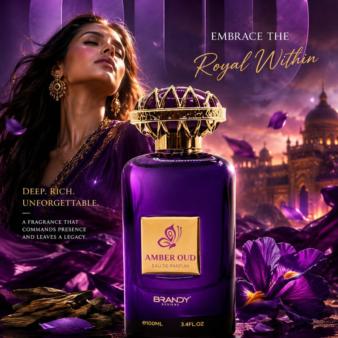 Amber Oud Eau de Parfum 100ml | Luxury Long Lasting Unisex Oud Fragrance
