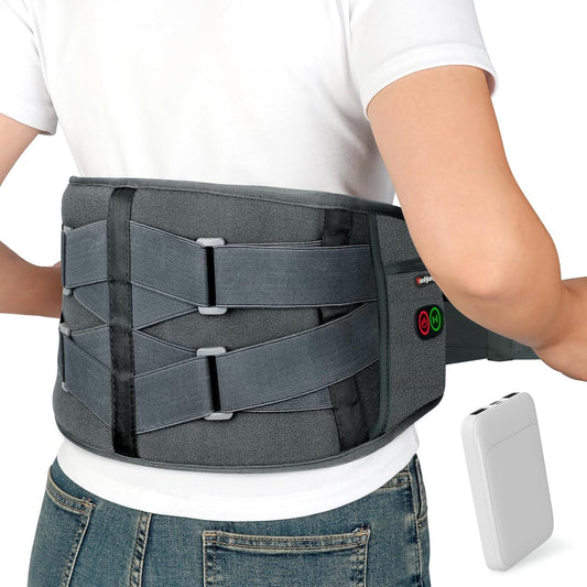Cordless Heating Pad with Massager for Lower Back