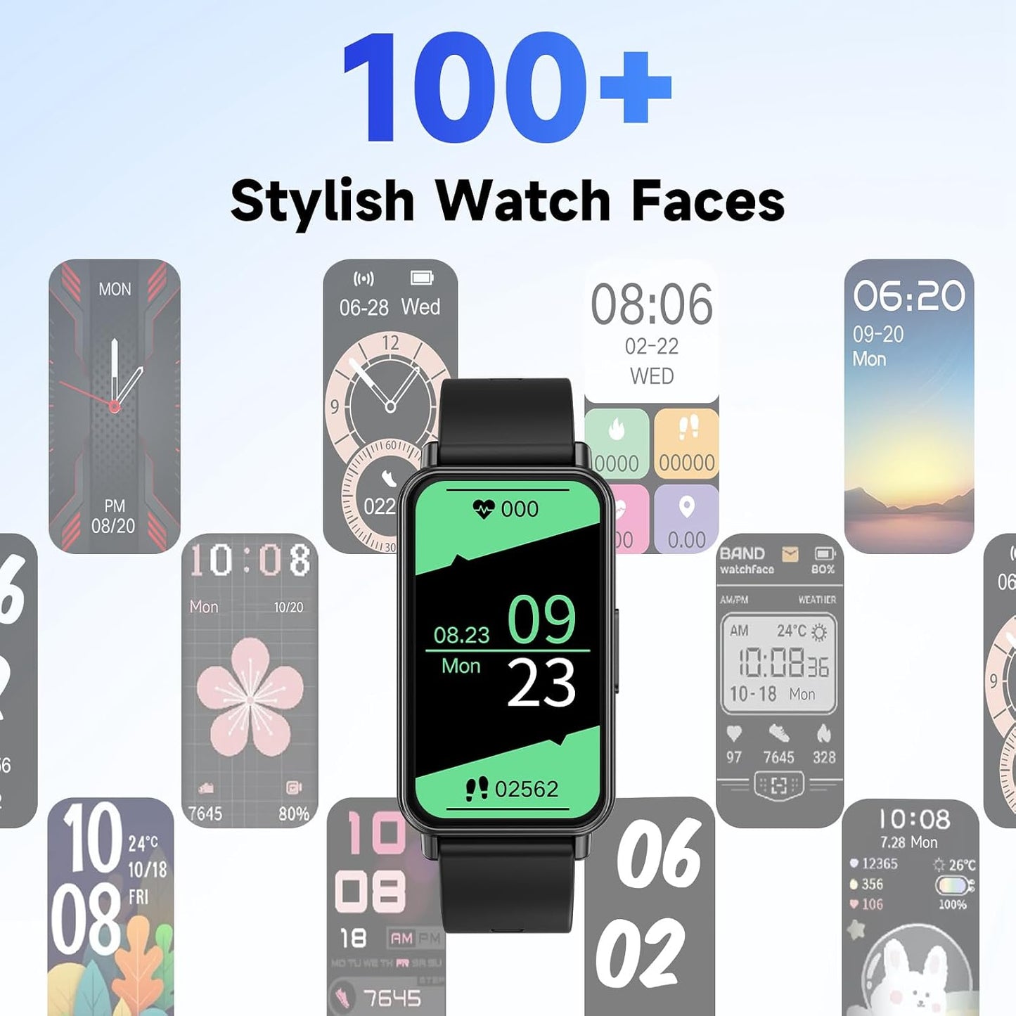 Fitness Tracker Smart Watch with Heart Rate, Sleep &amp; Blood Oxygen Monitor