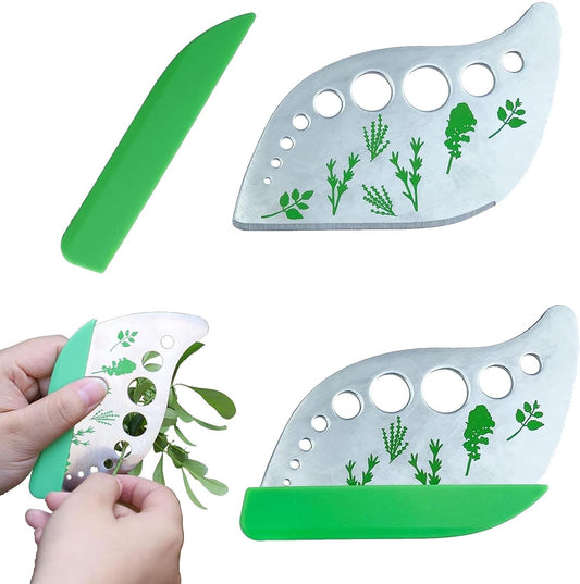Herb Stripper 9 Hole Stainless Steel Herb Cutter