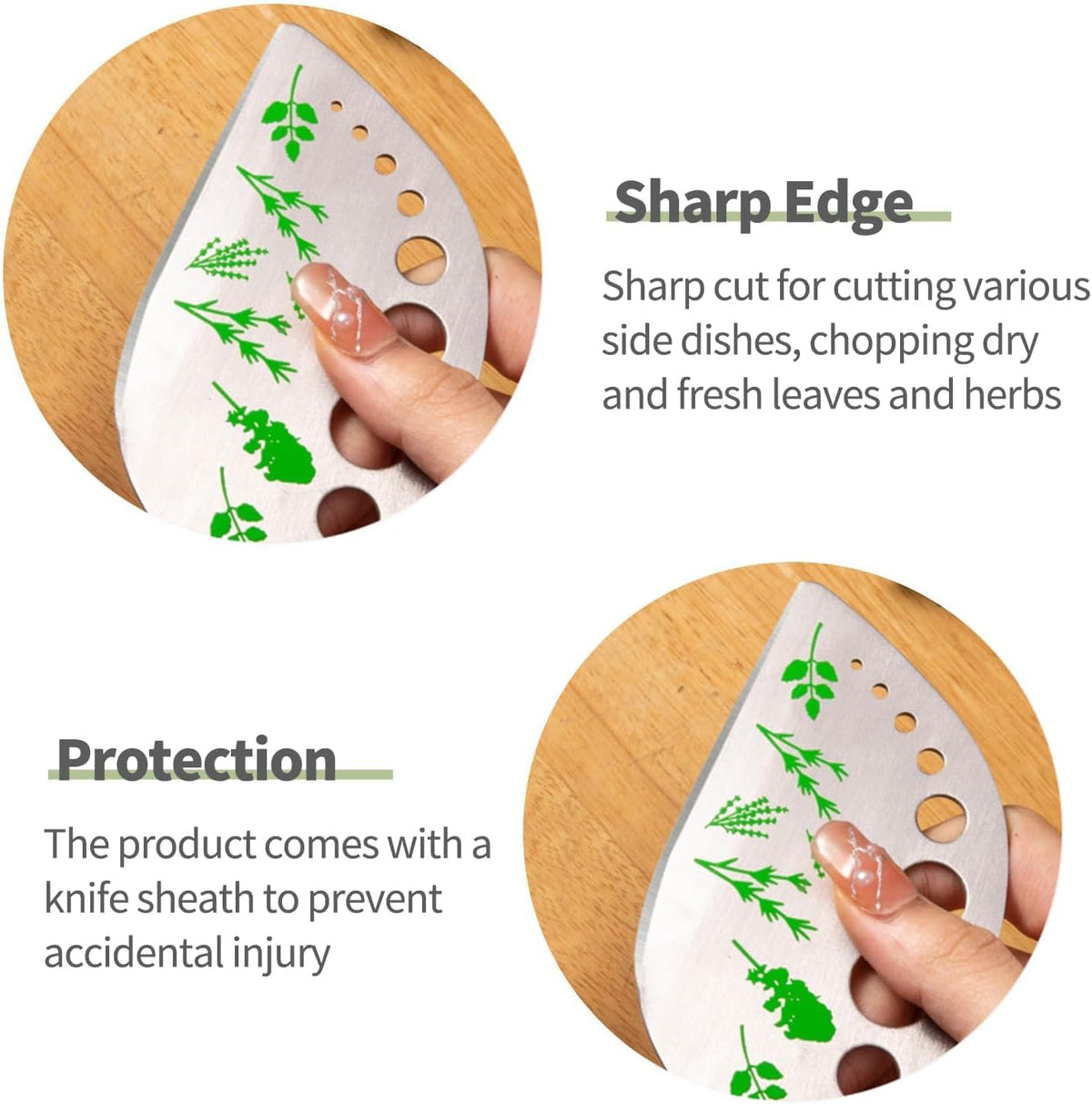 Herb Stripper 9 Hole Stainless Steel Herb Cutter