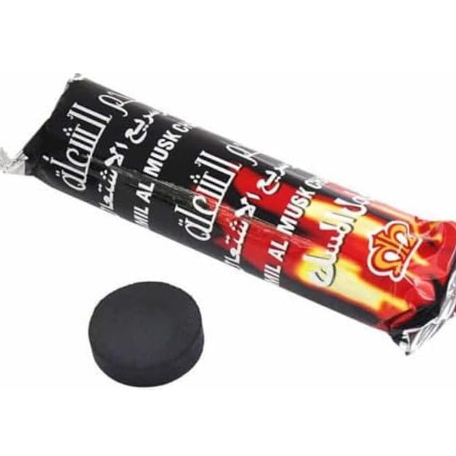 Charcoal Tablets for Bakhoor; Incense Hamil Al Musk Quick Lighting Pack of 3
