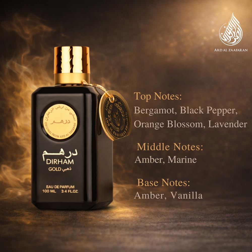 Dirham Gold by Ard Al Zaafaran Eau de Parfum 100ml – Luxury Unisex Arabian Perfume