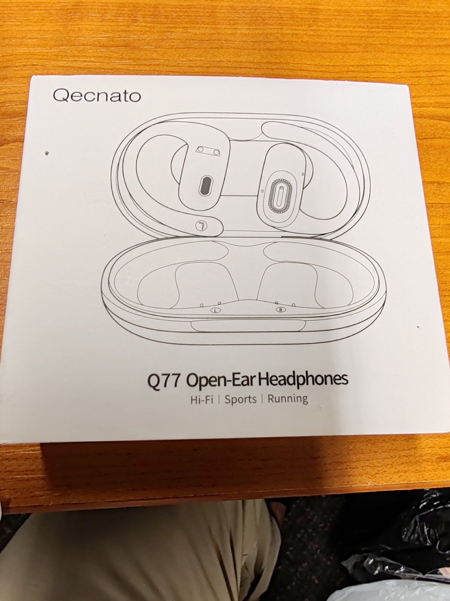 Qecnato Q77 Open Ear Headphones Bluetooth 5.4 – Wireless Earbuds with Ear Hooks,