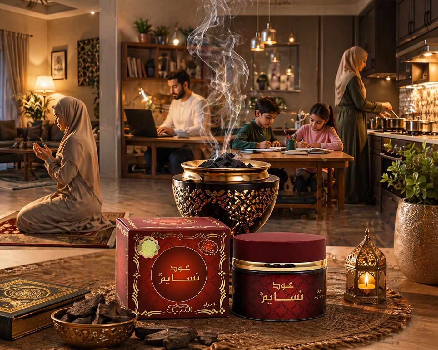 Oudh Nasaem Incense 60 g Nabeel Perfumes Heritage Collection