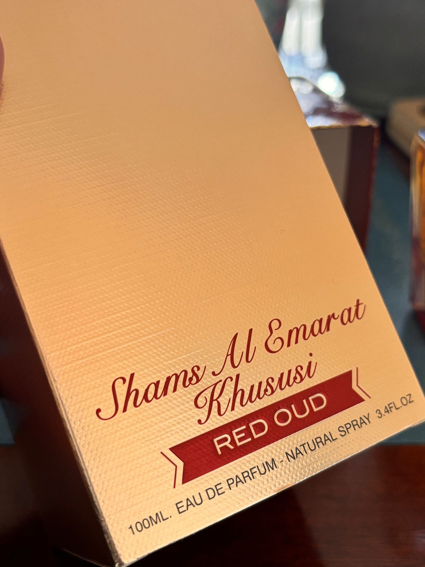 Shams Al Emarat Khususi Red Oud Eau de Parfum 100ML | Long-Lasting Unisex Arabic Perfume