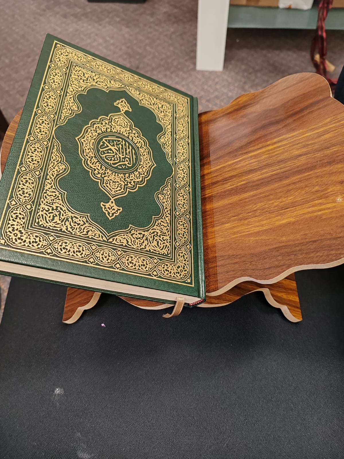 Rehal for Quran Handcrafted Wooden Rehal - Quran Book Stand (Medium Size)