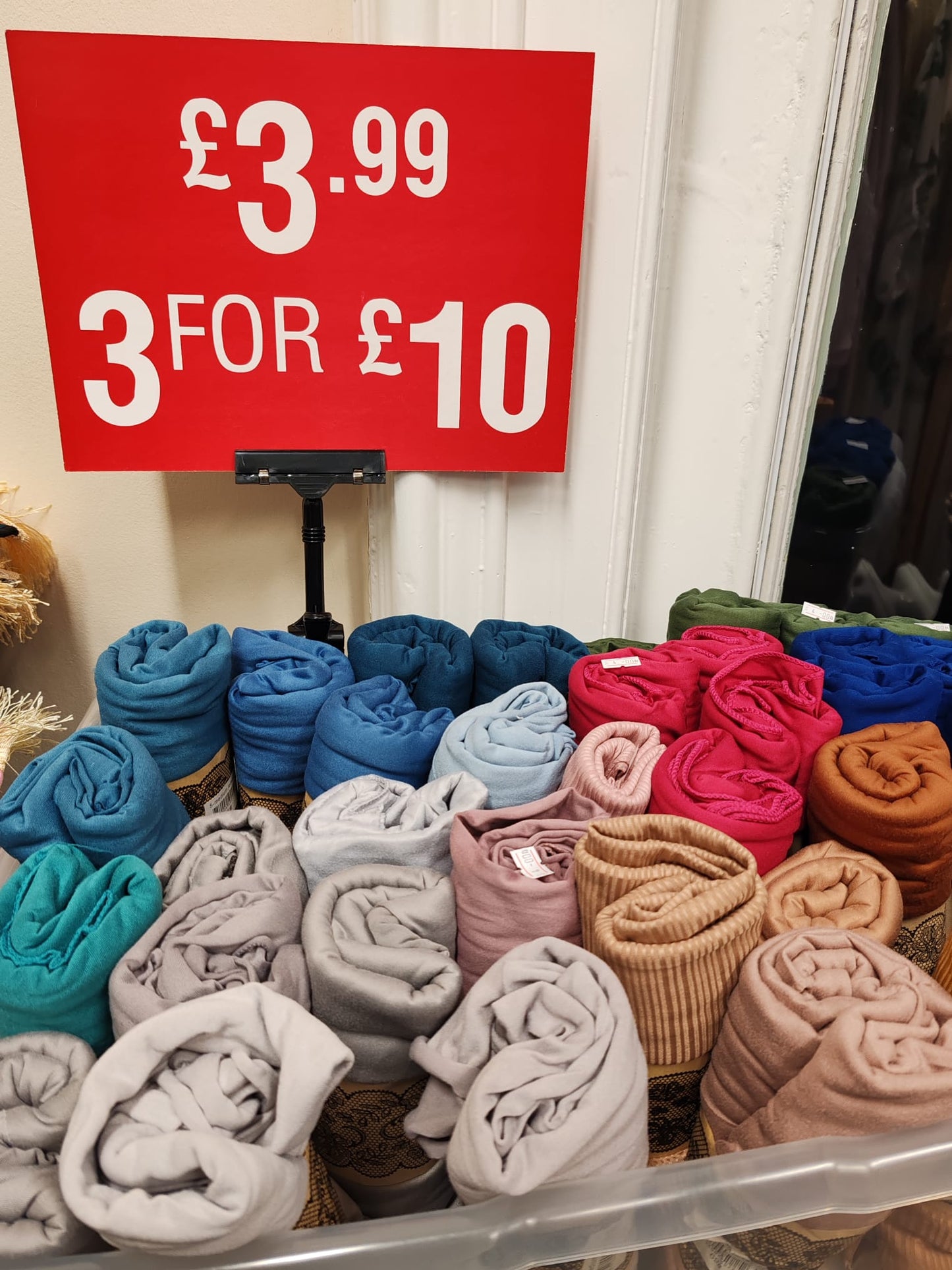 Soft Jersy Cotton Scarf/Hijab - Multi Colours - 3 FOR £10 Mix; Match.