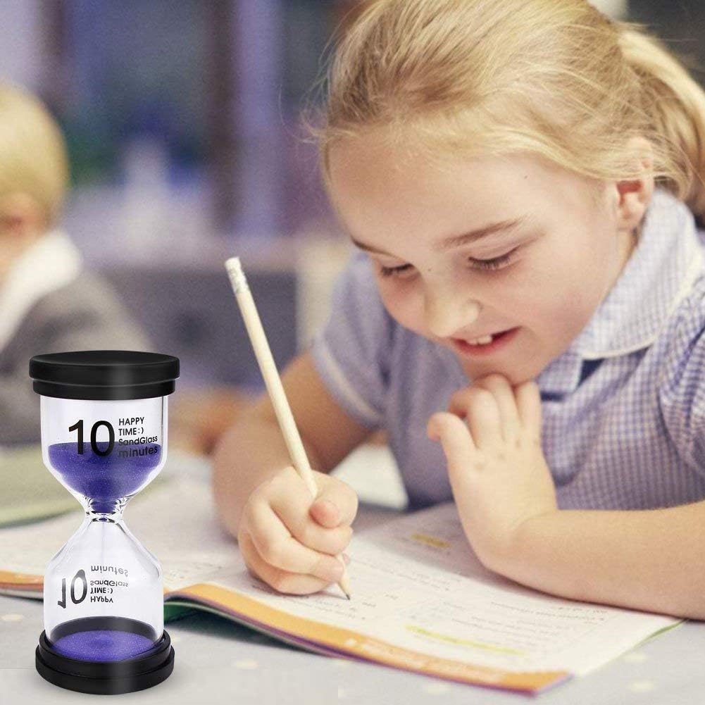 Six Colour Sand Timer Hourglass Set – 1, 3, 5, 10, 15 &amp; 30 Minute