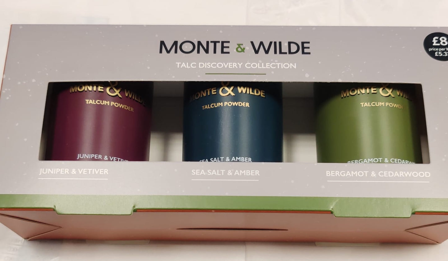 Talcum Powder Monte; Wilde Scented  Set (3-Pack)
