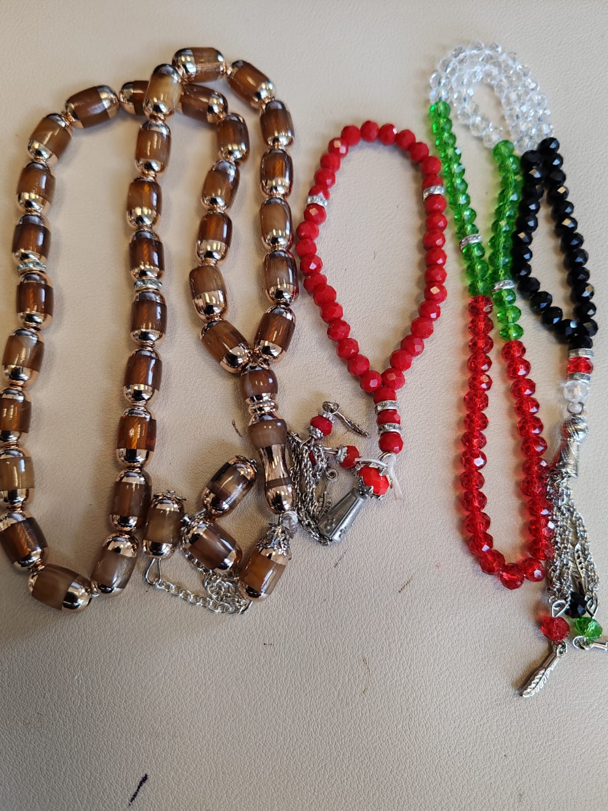 Islamic Prayer Beads Tasbih Set 100 Beads & Two 33 Misbaha Dhikr Sibha Gift