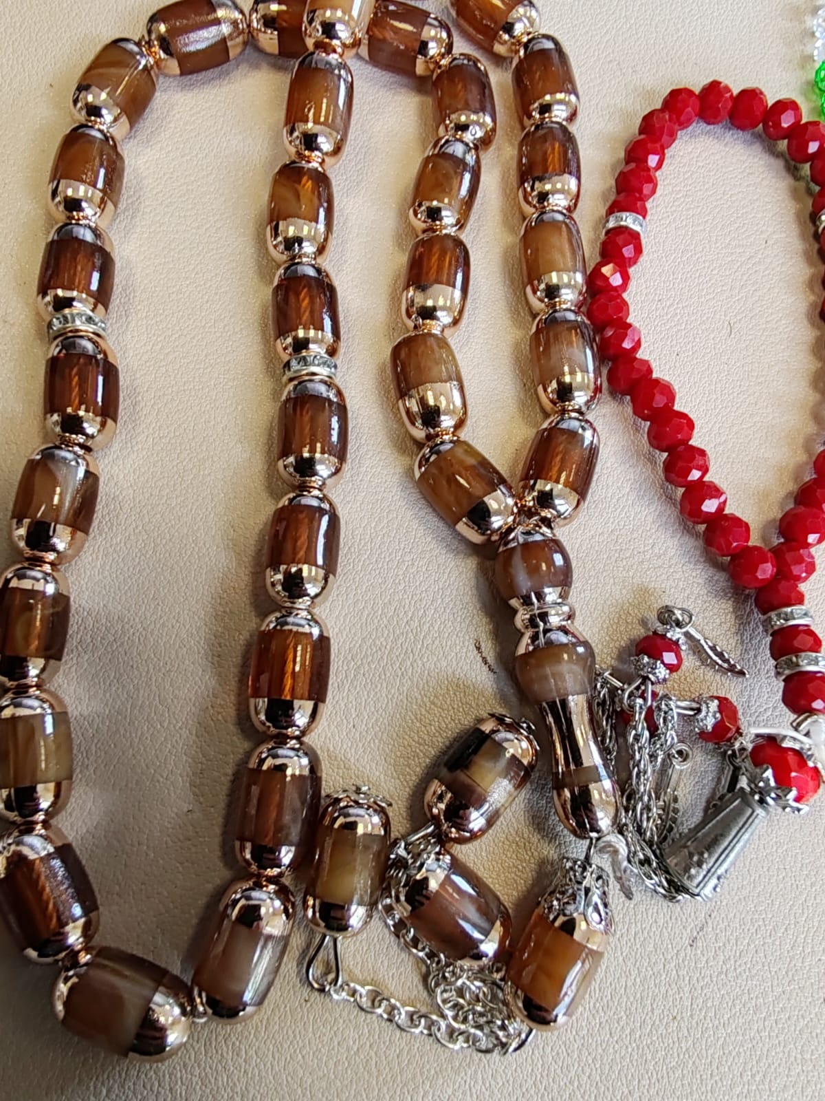 Islamic Prayer Beads Tasbih Set 100 Beads & Two 33 Misbaha Dhikr Sibha Gift