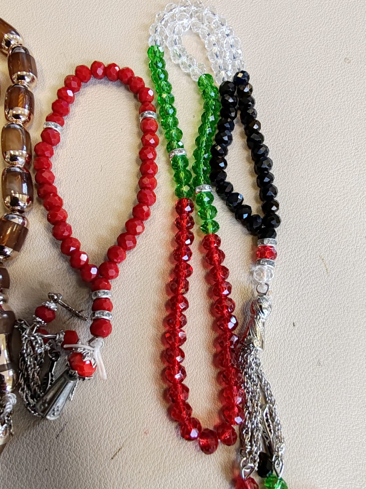 Islamic Prayer Beads Tasbih Set 100 Beads & Two 33 Misbaha Dhikr Sibha Gift