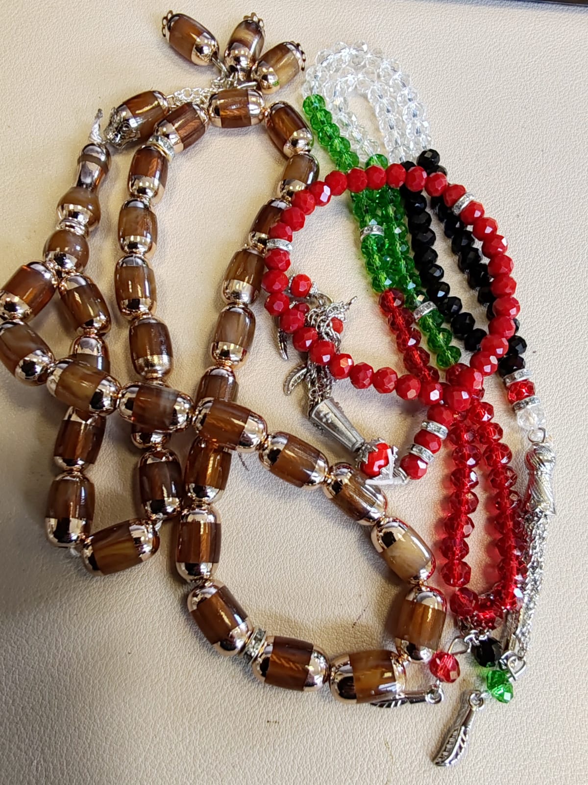 Islamic Prayer Beads Tasbih Set 100 Beads & Two 33 Misbaha Dhikr Sibha Gift