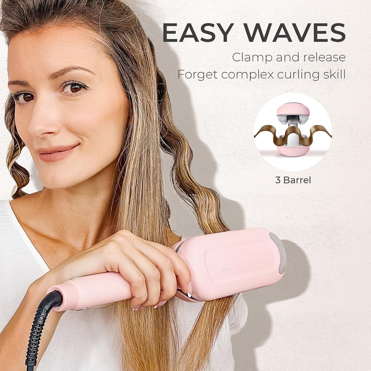 Hair Waver Curling Iron – Deep Wave TYMO ROVY 25mm